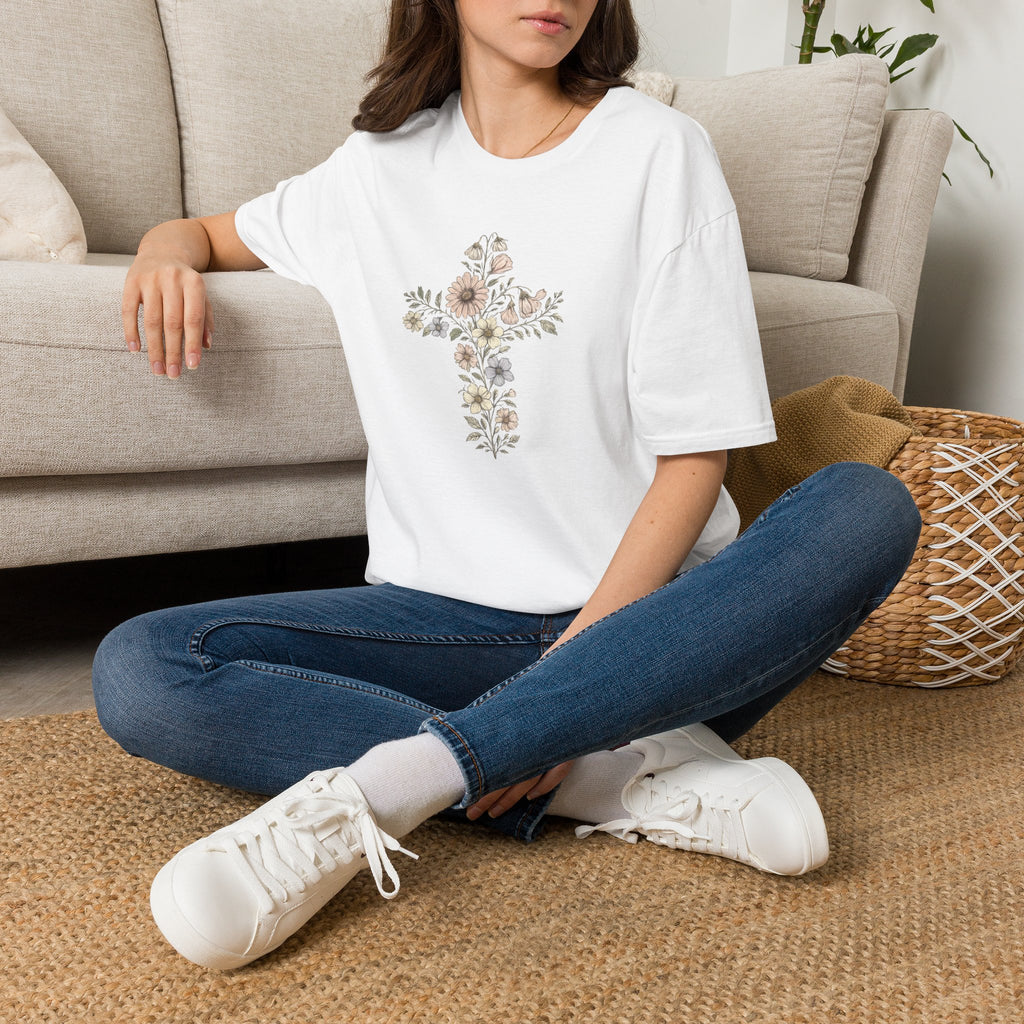 Floral cross bouquet T-Shirt