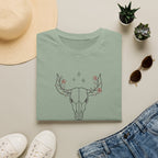 Floral deer skull T-Shirt