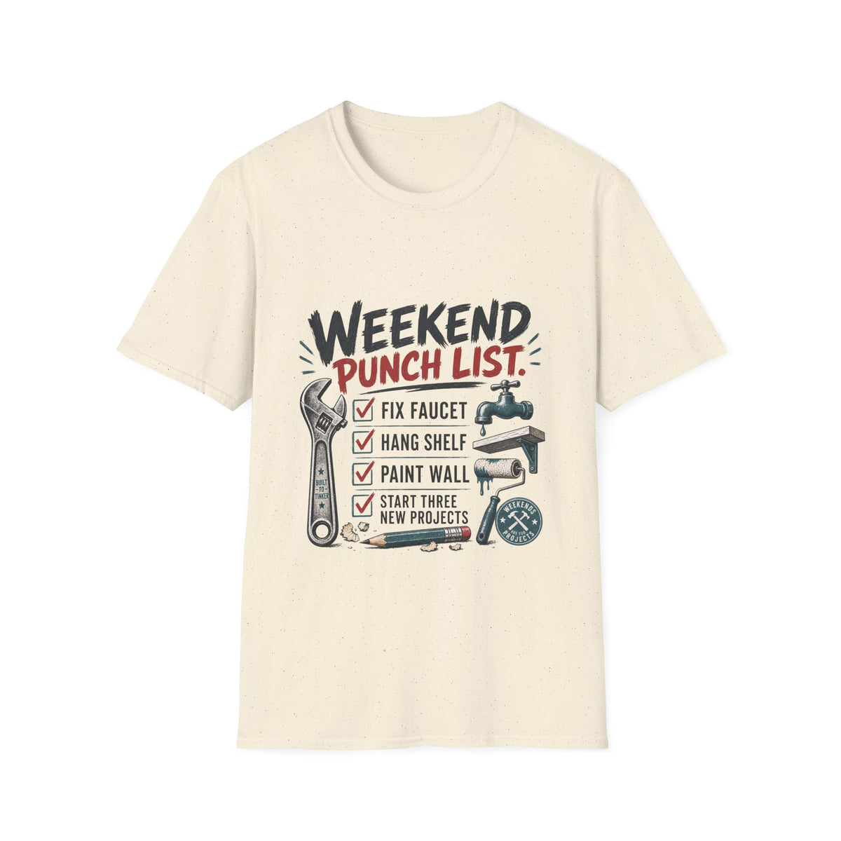 Copy of Built With Love T-Shirt — Retro Mechanic Wrench Design (Includes “Built With Love and Several Bad Words”)