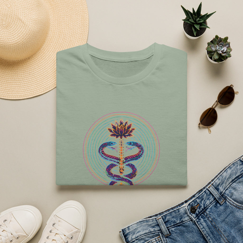 Serpents Around Lotus T-Shirt