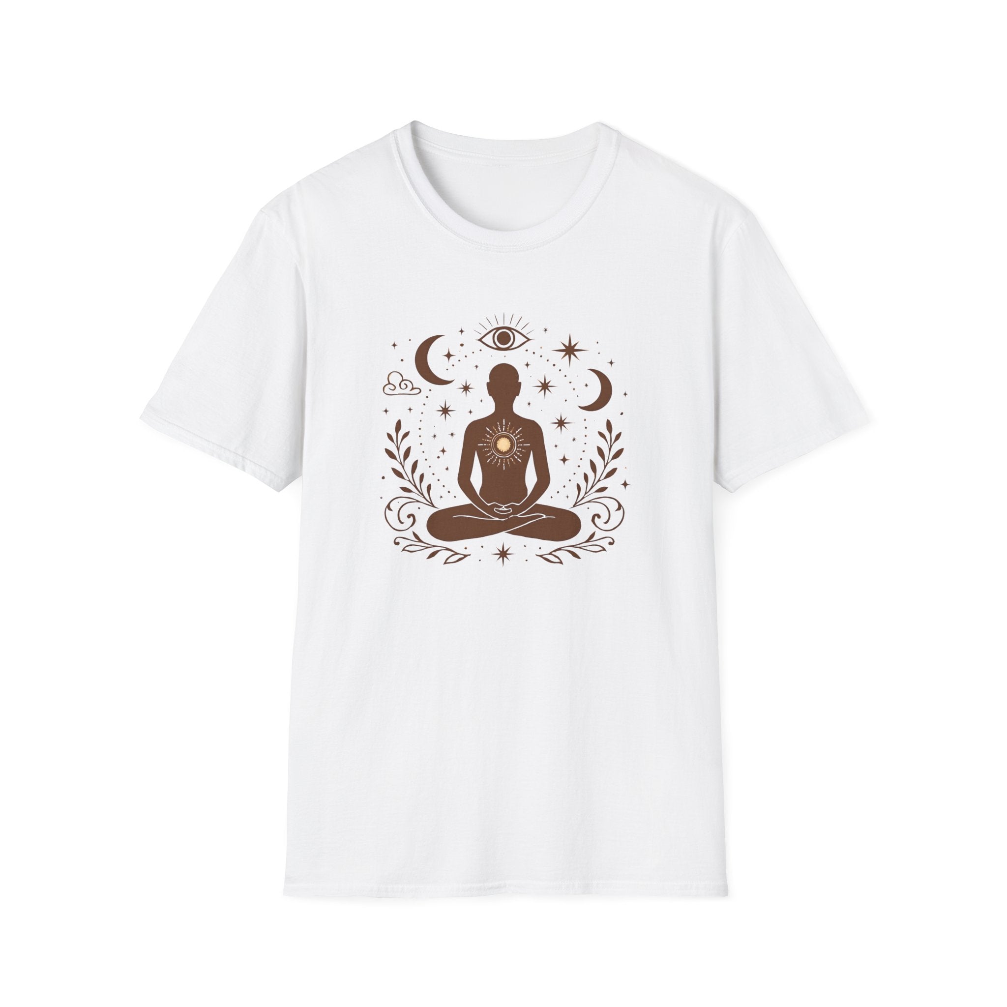 Meditative Cosmic Figure T-Shirt
