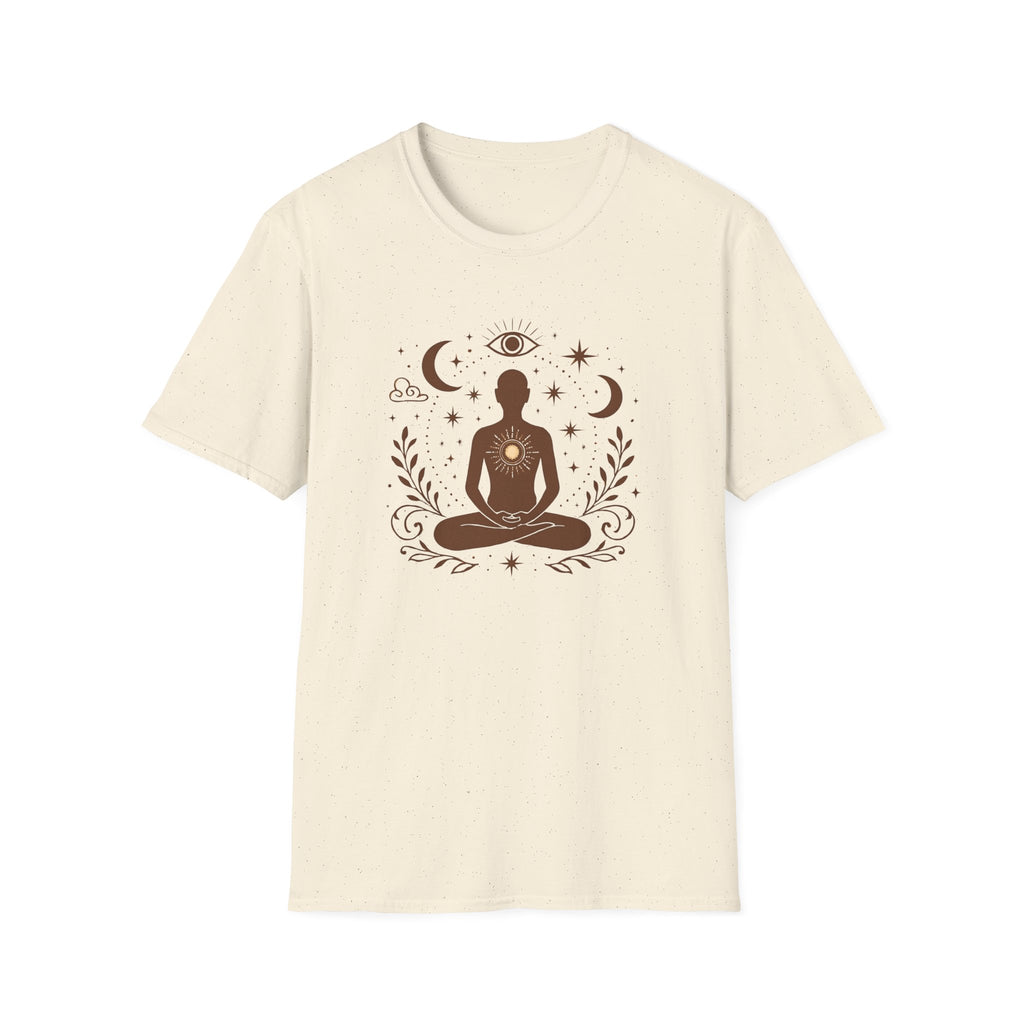 Meditative Cosmic Figure T-Shirt