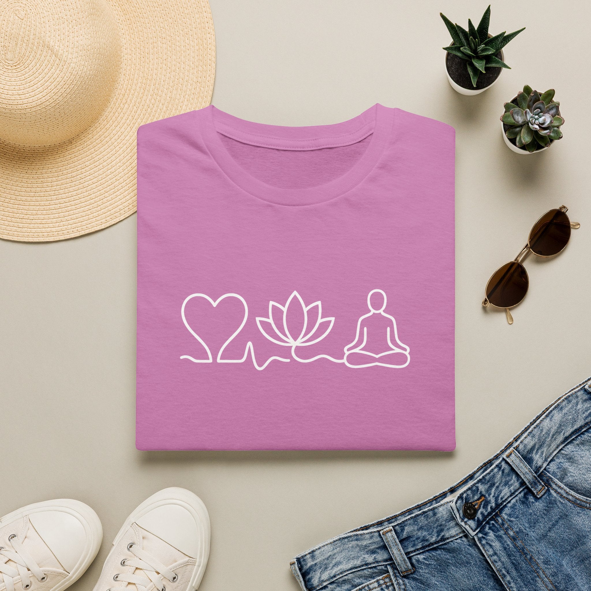 Heart Lotus Meditation T-Shirt