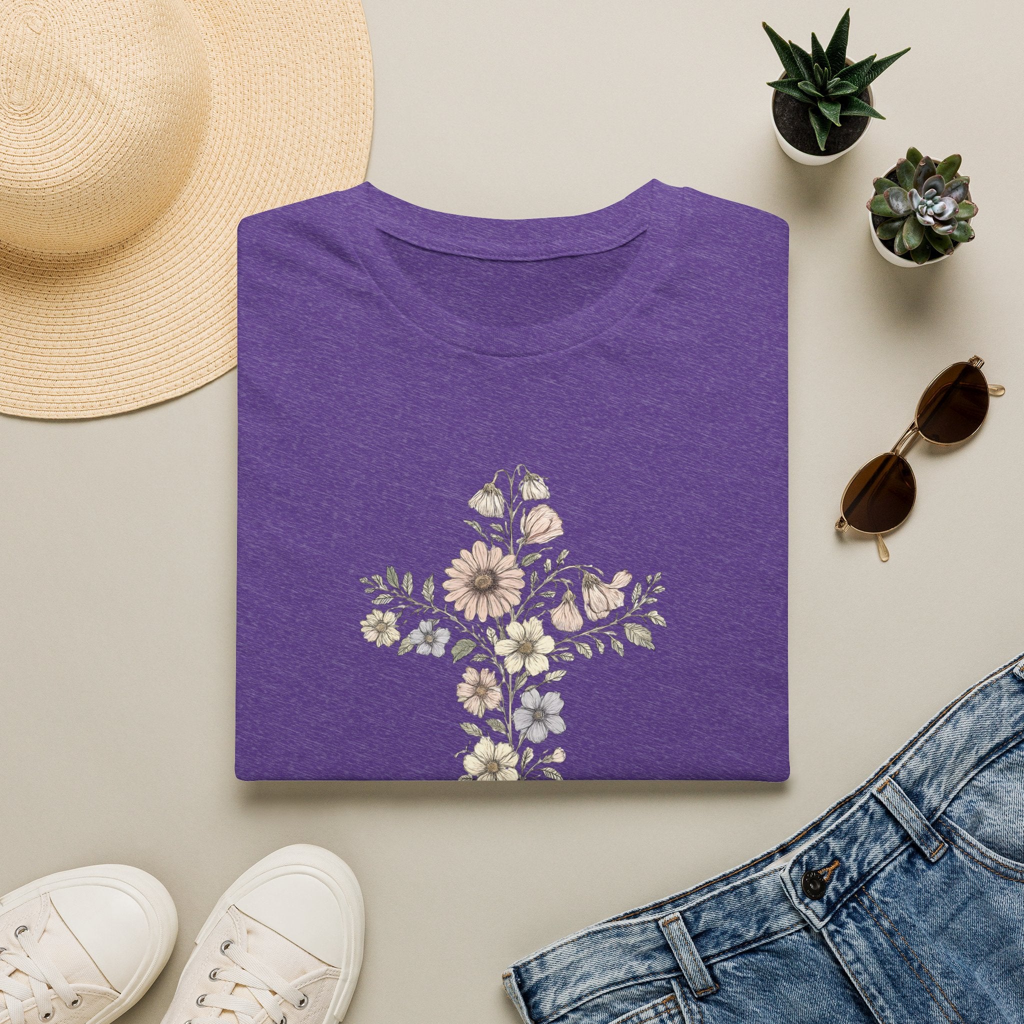 Floral cross bouquet T-Shirt