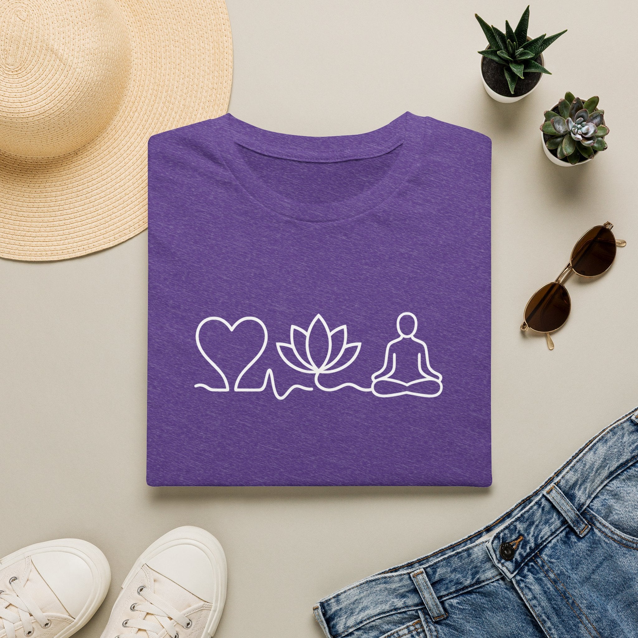 Heart Lotus Meditation T-Shirt