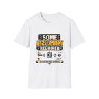 Some Assembly Required T-Shirt — Retro Mechanic Wrench Design (Includes “Built With Love and Several Bad Words”)