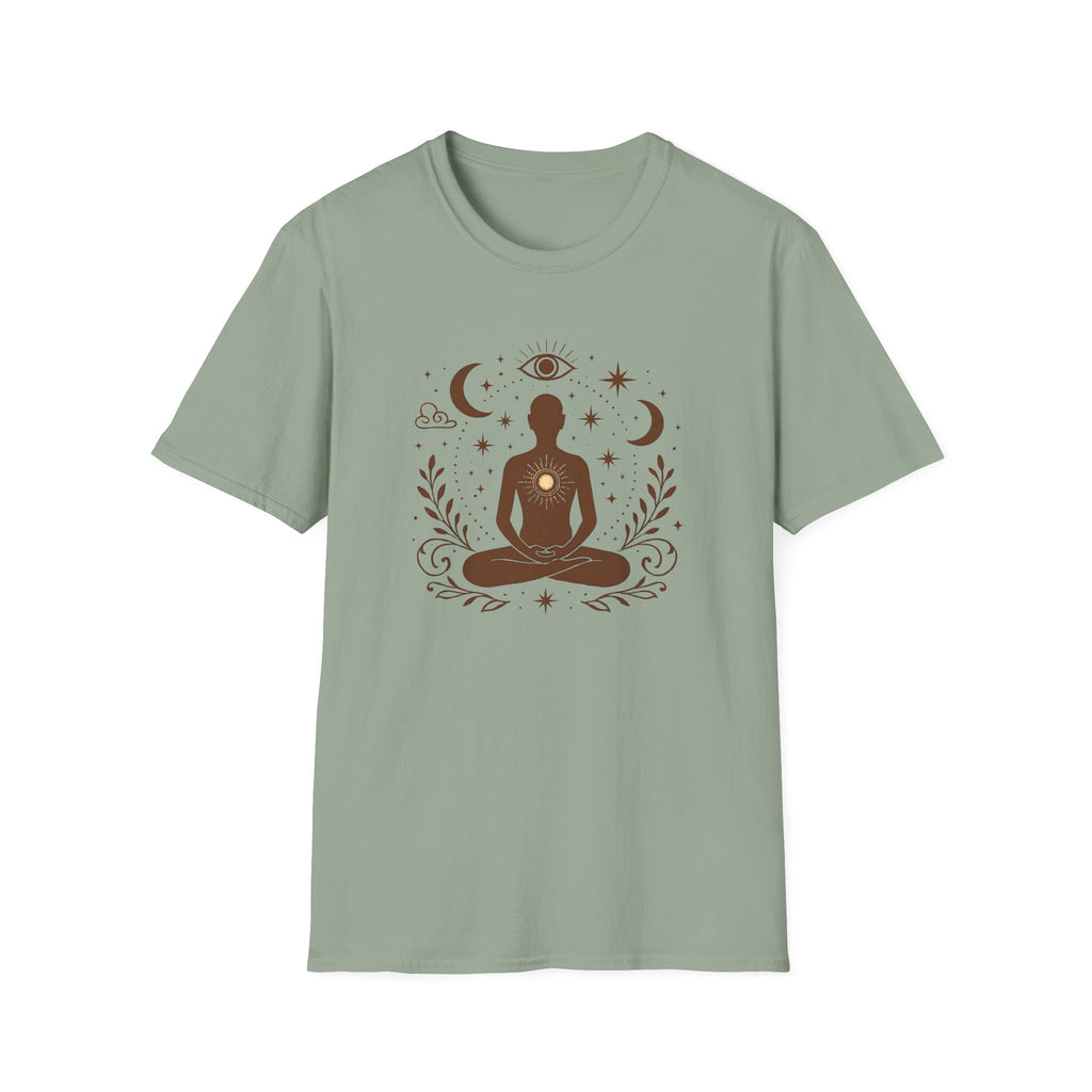 Meditative Cosmic Figure T-Shirt