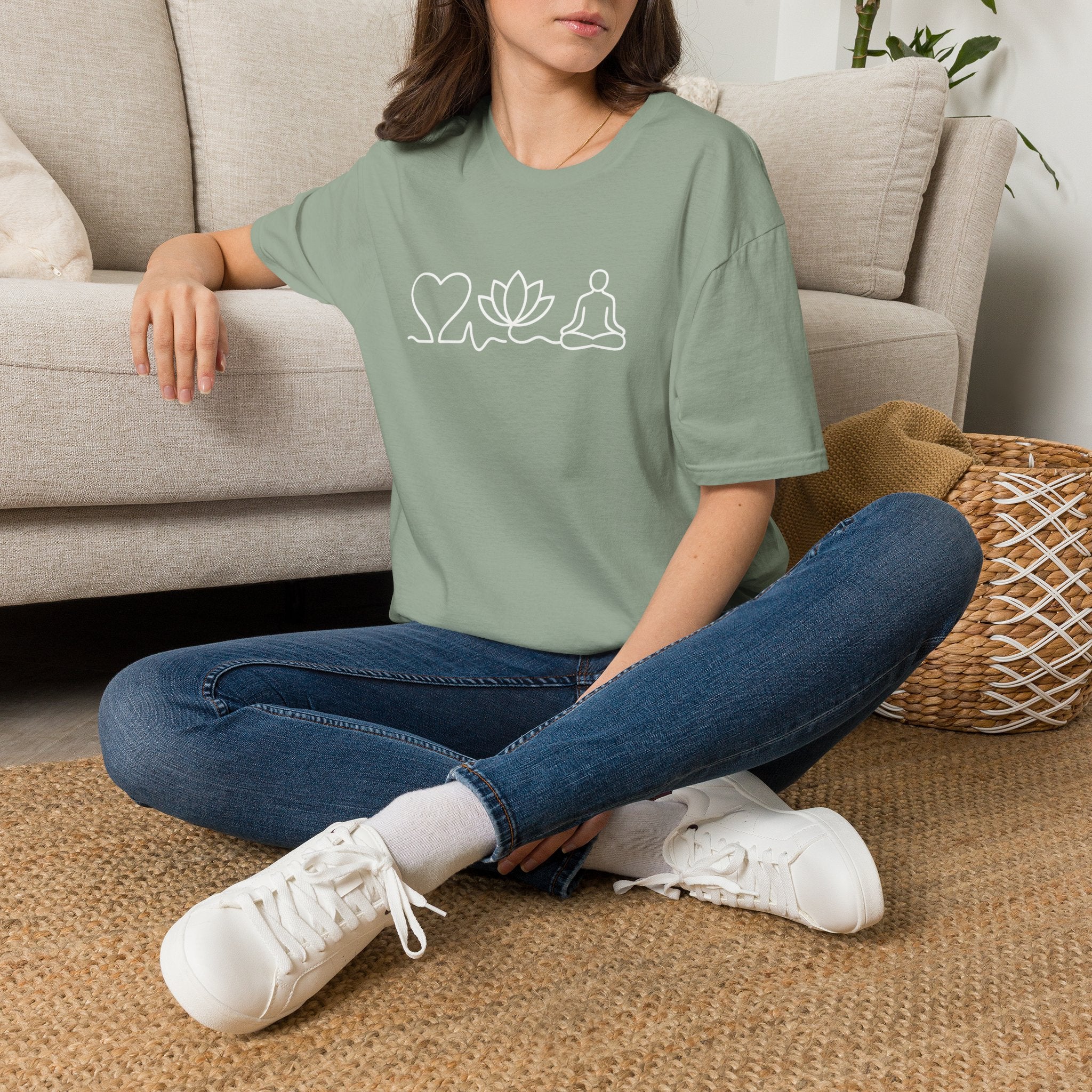 Heart Lotus Meditation T-Shirt