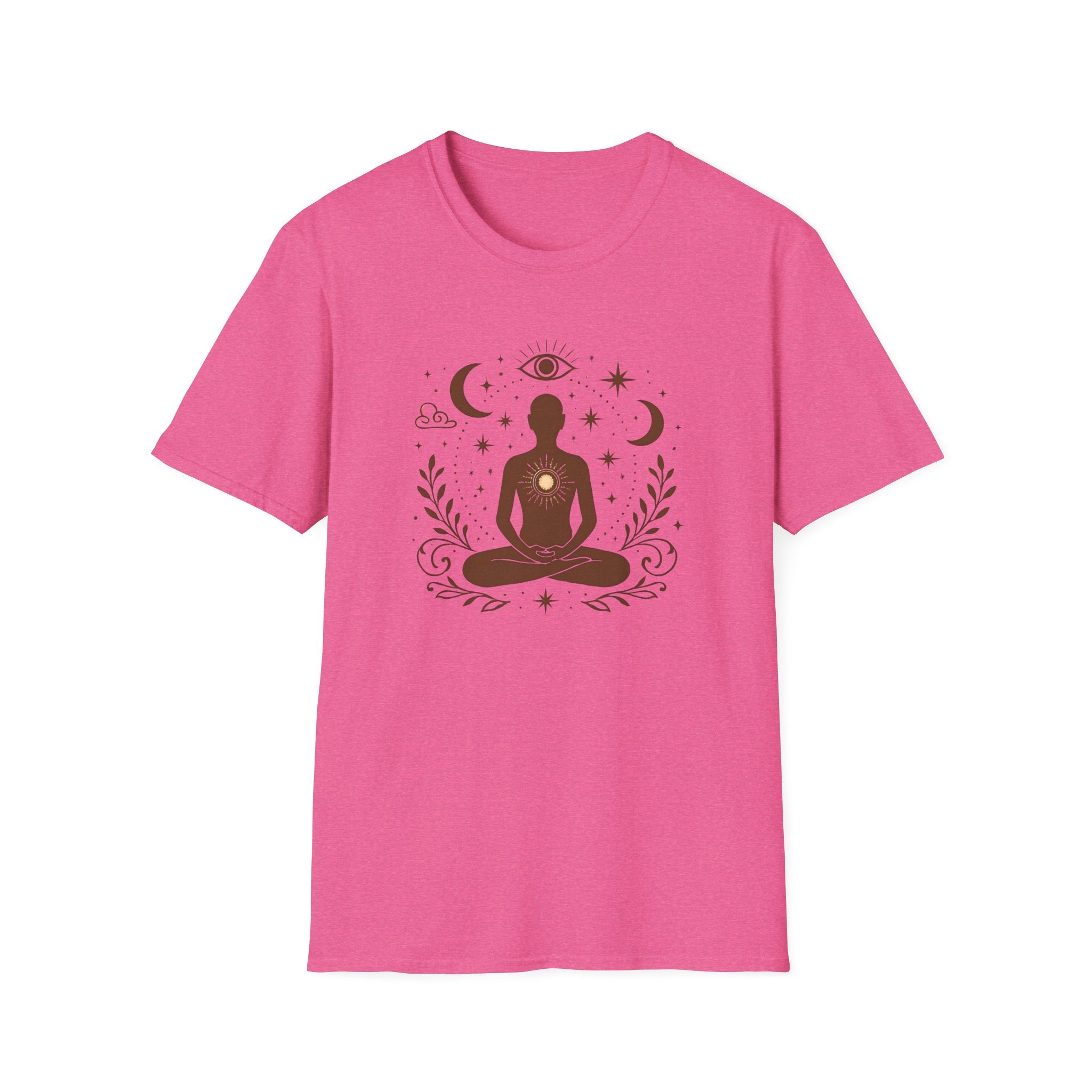 Meditative Cosmic Figure T-Shirt