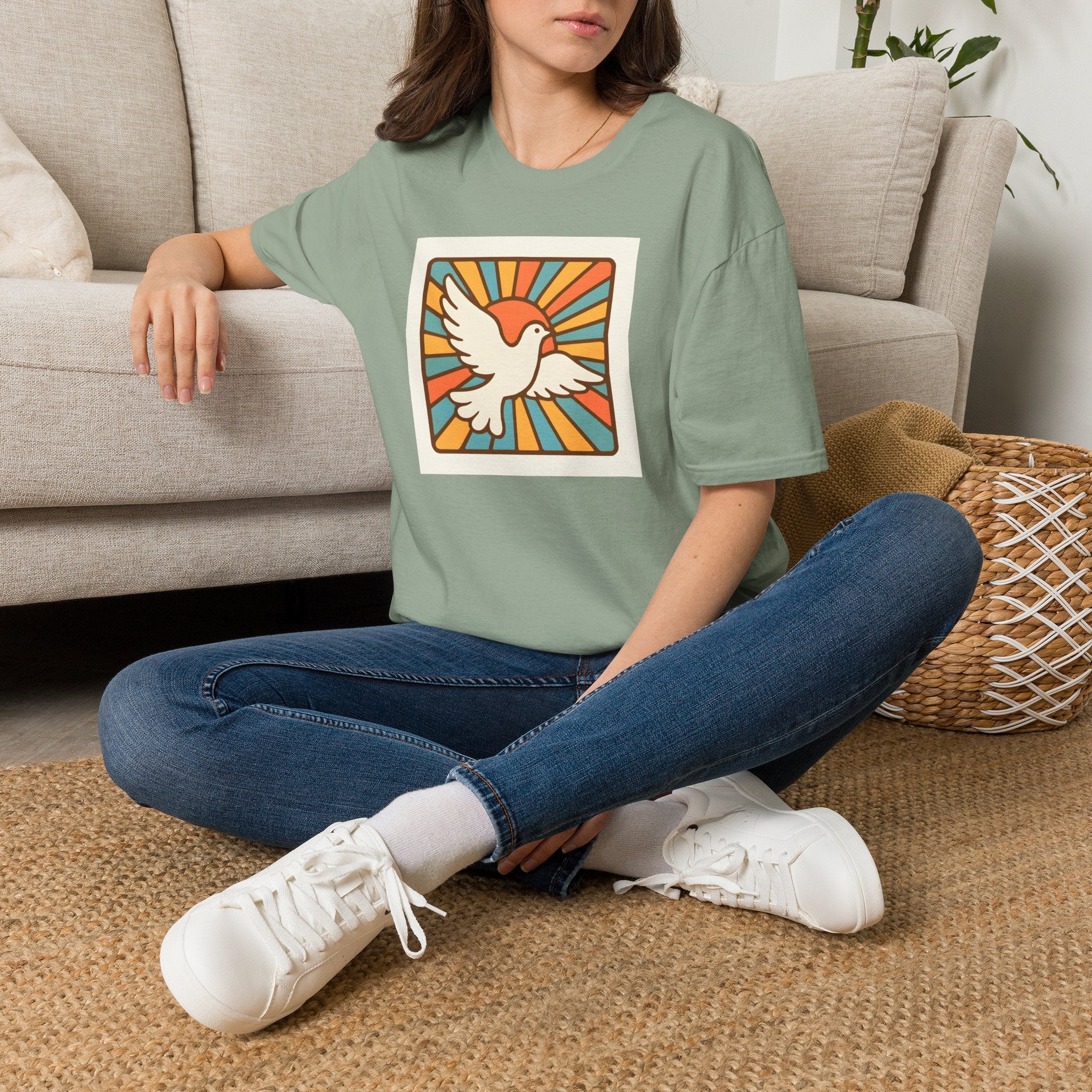 Dove with Sun Rays T-Shirt