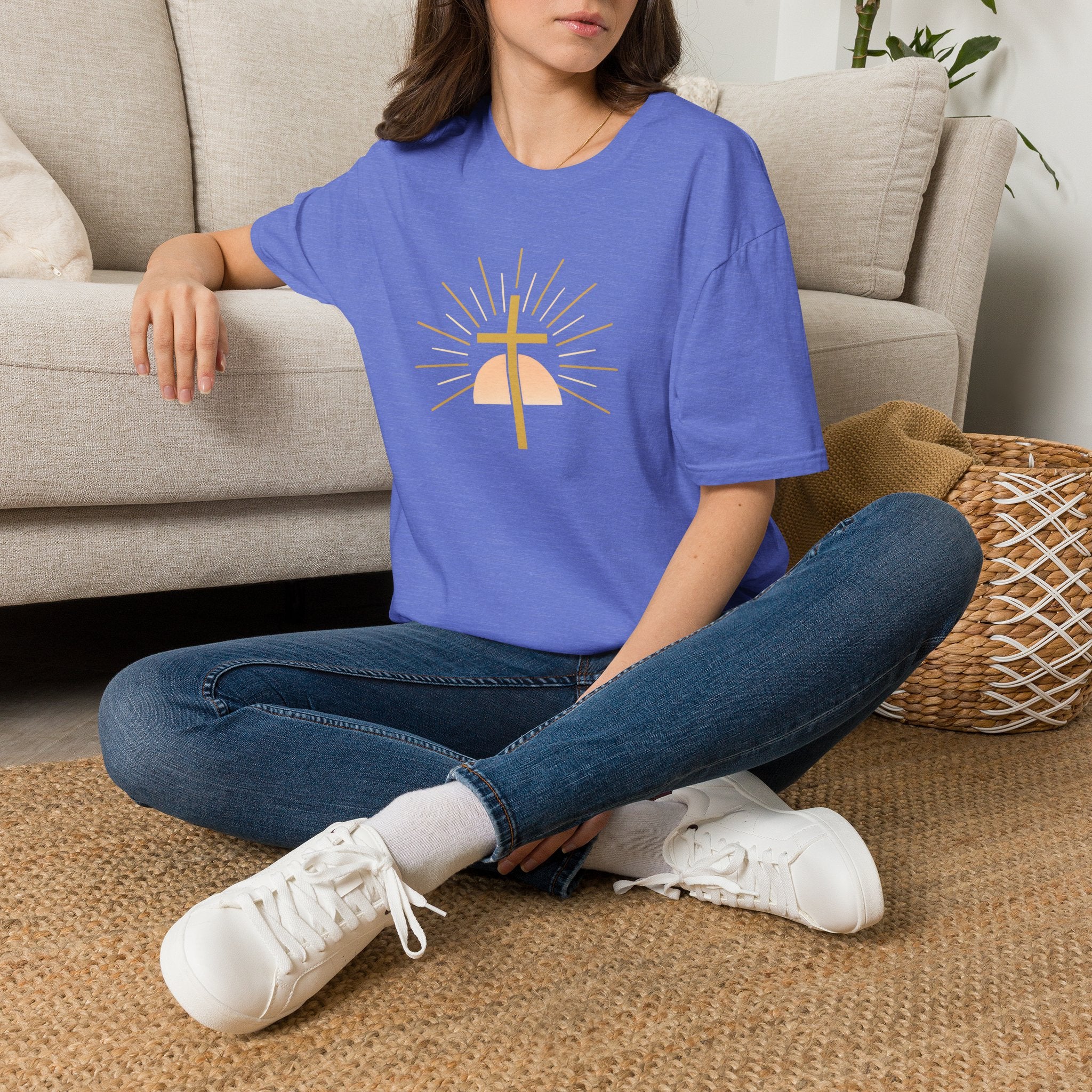 Radiant Cross with Rays T-Shirt